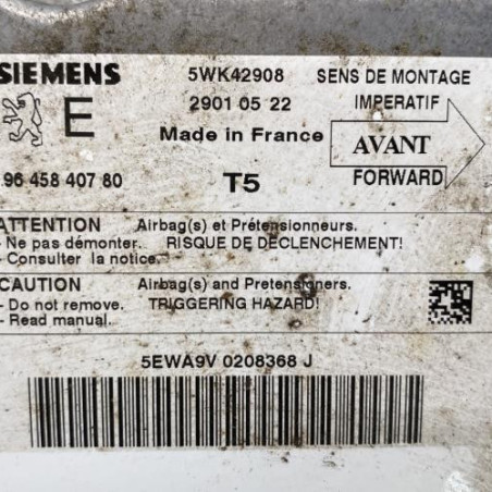Boitier air bag PEUGEOT 307