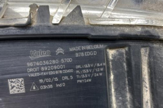 Feu diurne avant droit CITROEN C4 PICASSO 2