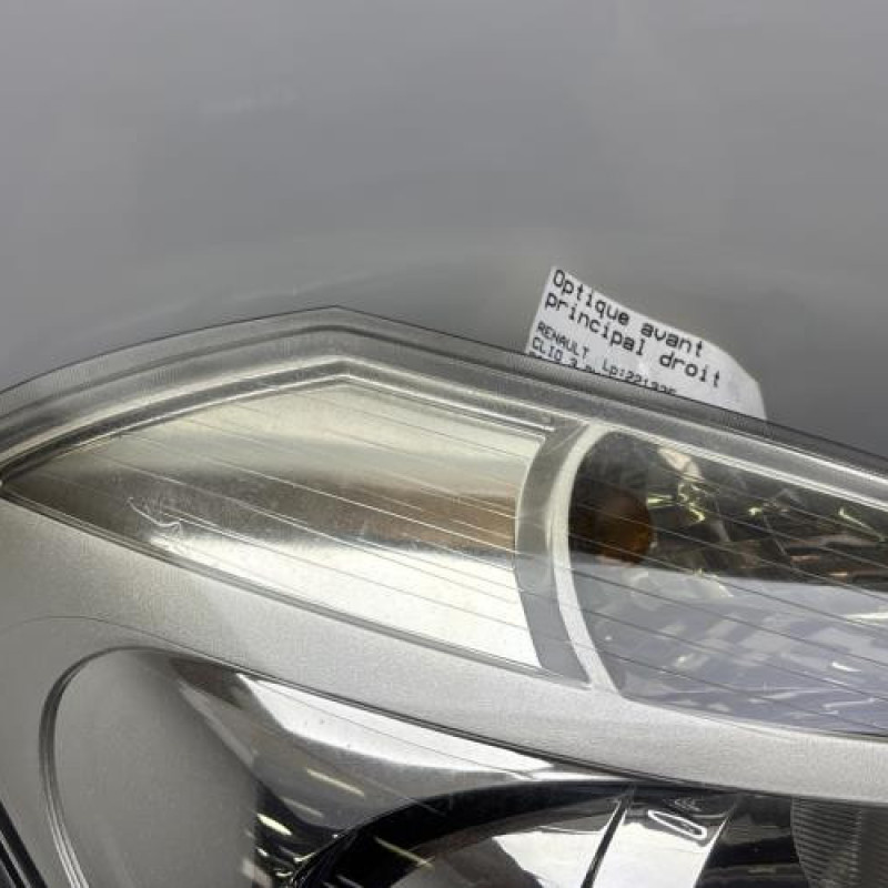 Optique avant principal droit (feux)(phare) RENAULT CLIO 3 Photo n°2