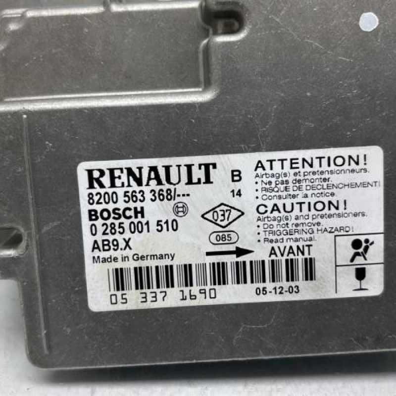 Boitier air bag RENAULT CLIO 3 Photo n°2