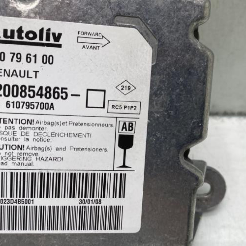 Boitier air bag RENAULT GRAND MODUS Photo n°2