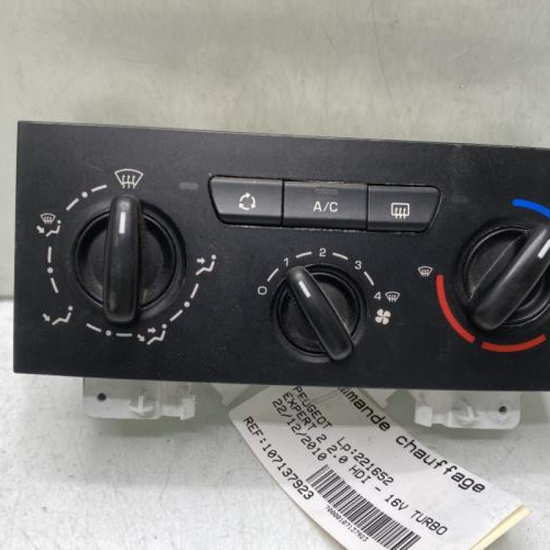 Commande chauffage PEUGEOT EXPERT 2 Photo n°1