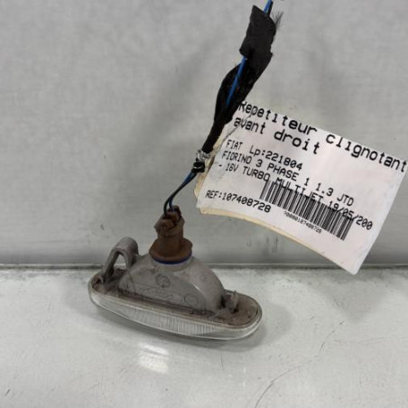 Repetiteur clignotant avant droit  (Feux) FIAT FIORINO 3 Photo n°1