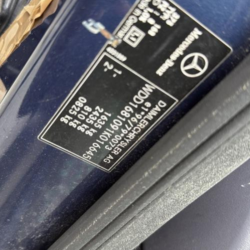 Porte arriere droit MERCEDES CLASSE A 168 Photo n°12