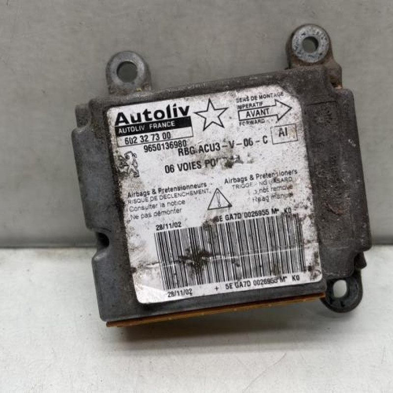 Boitier air bag PEUGEOT 206 Photo n°1