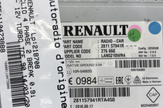 Autoradio d'origine RENAULT CLIO 4