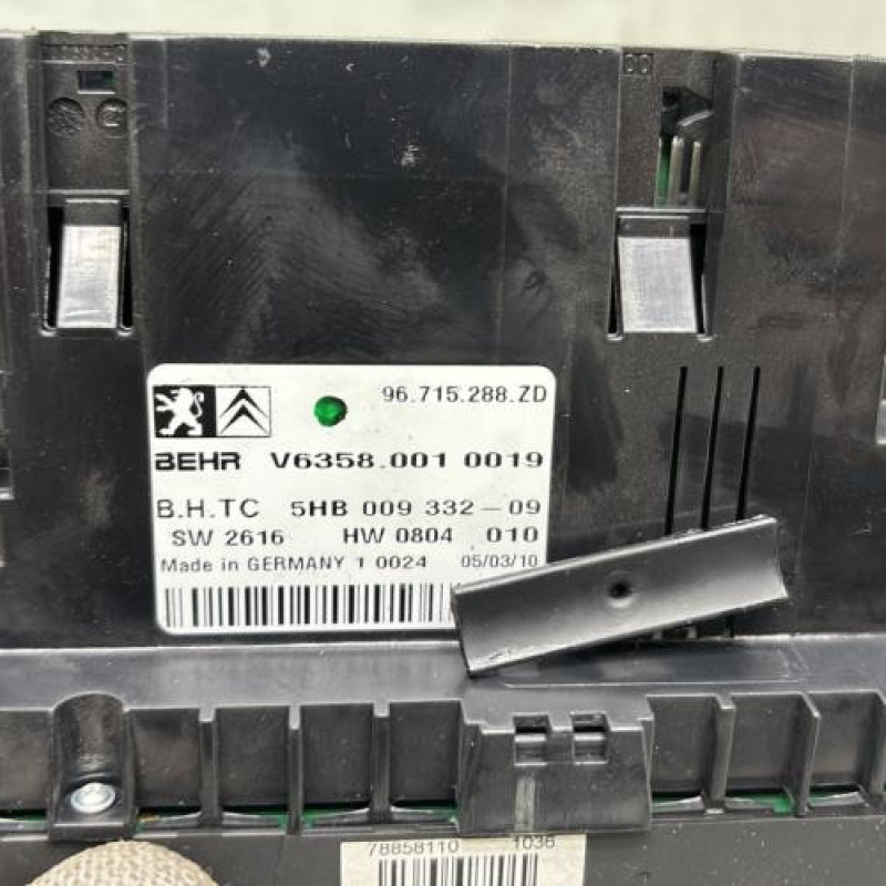 Commande chauffage CITROEN C5 2 Photo n°4