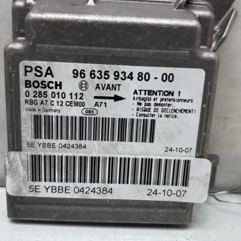 Boitier air bag PEUGEOT 207 Photo n°2