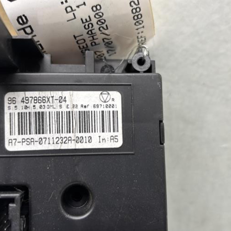 Commande chauffage PEUGEOT 207 Photo n°5