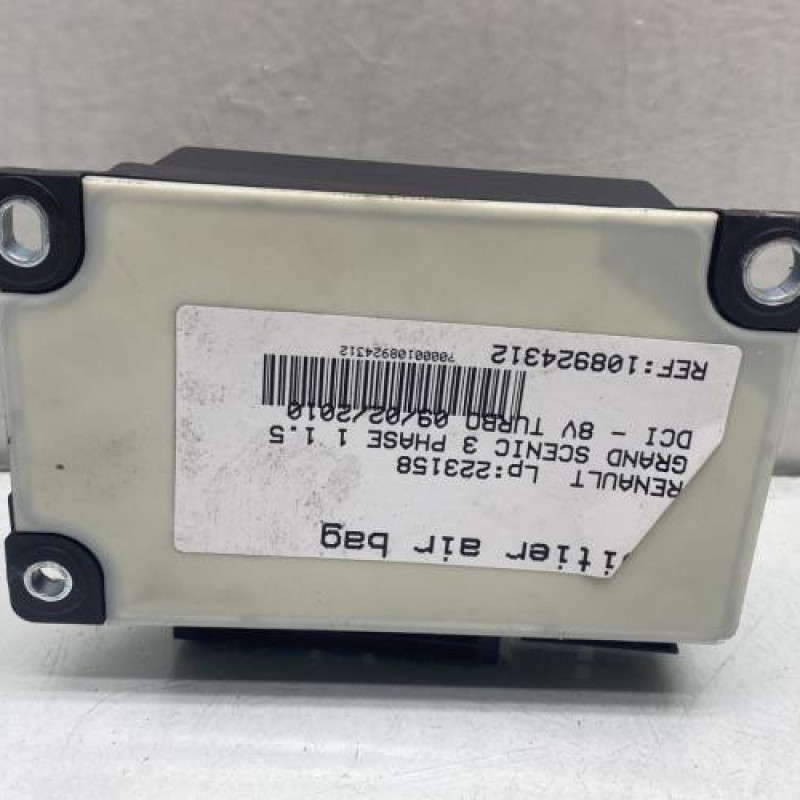 Boitier air bag RENAULT GRAND SCENIC 3 Photo n°4