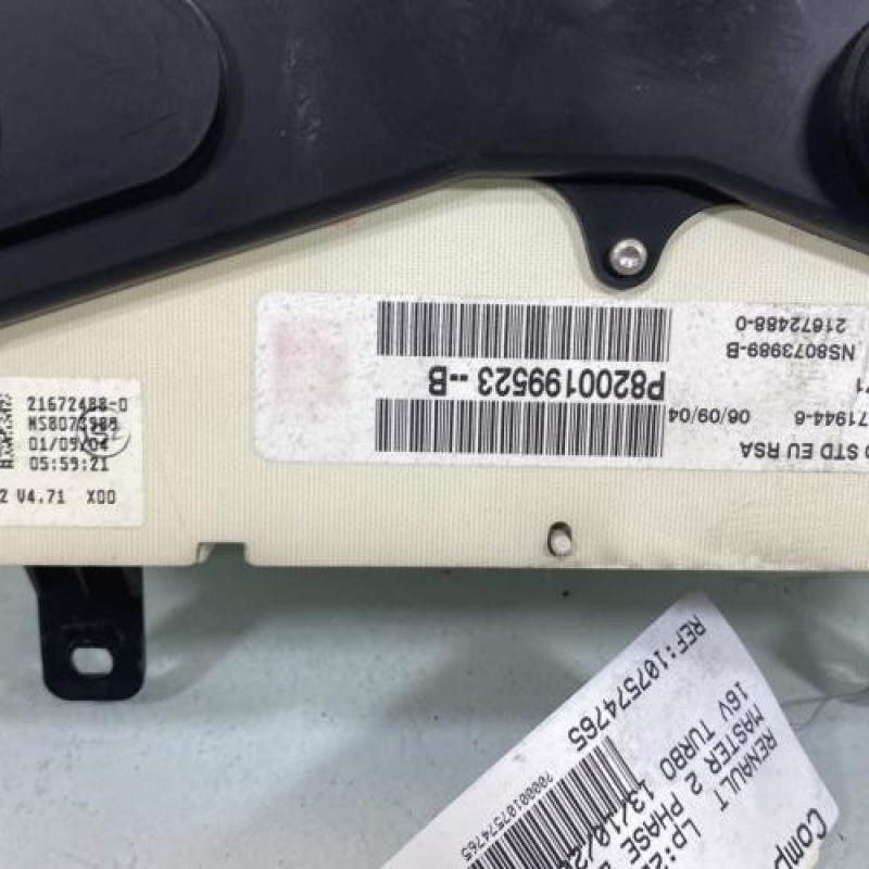 Compteur RENAULT MASTER 2 Photo n°5