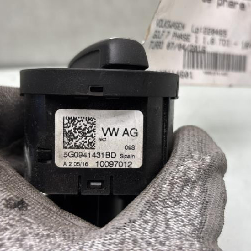 Commande de phare VOLKSWAGEN GOLF 7 Photo n°4
