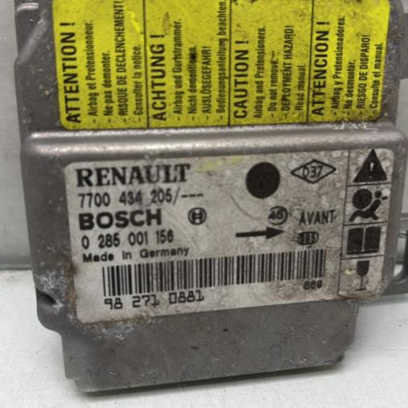 Boitier air bag RENAULT CLIO 2 Photo n°1