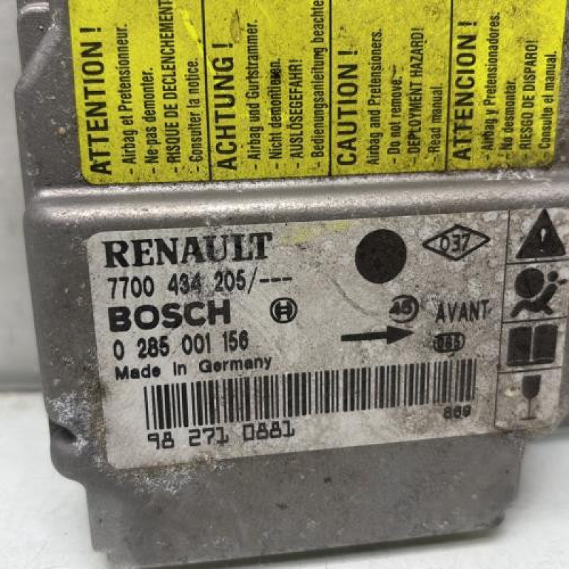 Boitier air bag RENAULT CLIO 2 Photo n°2
