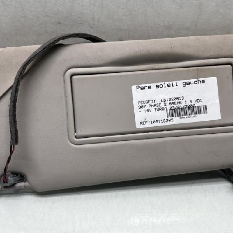 Pare soleil gauche PEUGEOT 307 Photo n°1