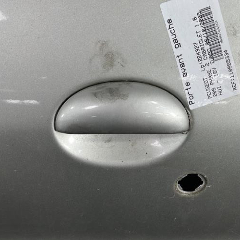 Porte avant gauche PEUGEOT 206 Photo n°2