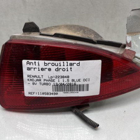 Anti brouillard arriere droit RENAULT KADJAR Photo n°1