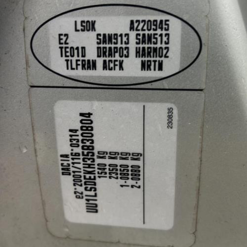 Porte arriere droit DACIA LOGAN 1 Photo n°7