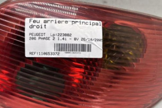 Feu arriere principal droit (feux) PEUGEOT 206 Photo n°1