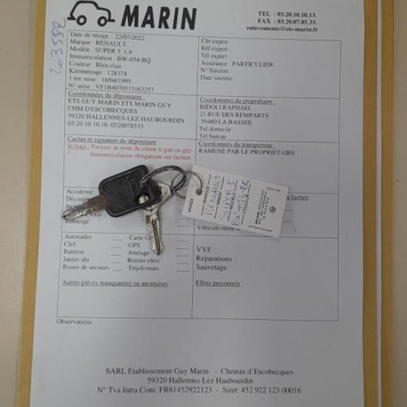 Attache ceinture arriere gauche RENAULT SUPER 5 Photo n°10