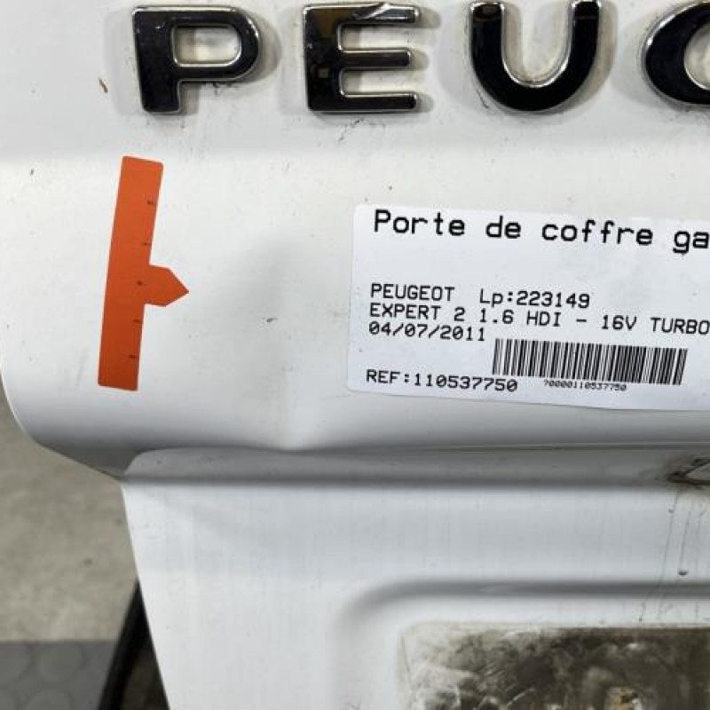 Porte de coffre gauche PEUGEOT EXPERT 3 Photo n°4