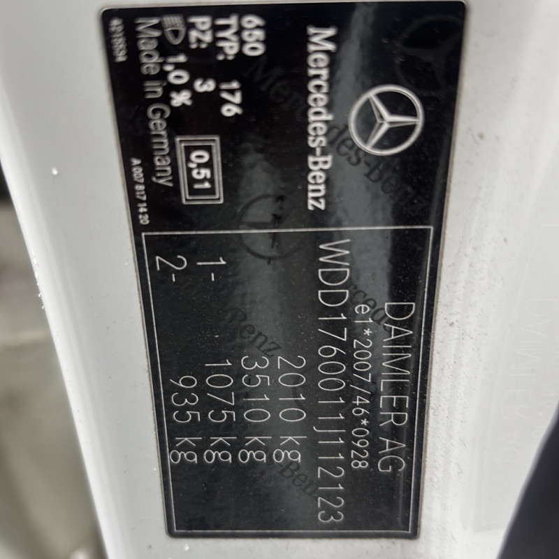 MERCEDES CLASSE A 176 PHASE 1 200 1.8 CDI - 16V TURBO Photo n°35