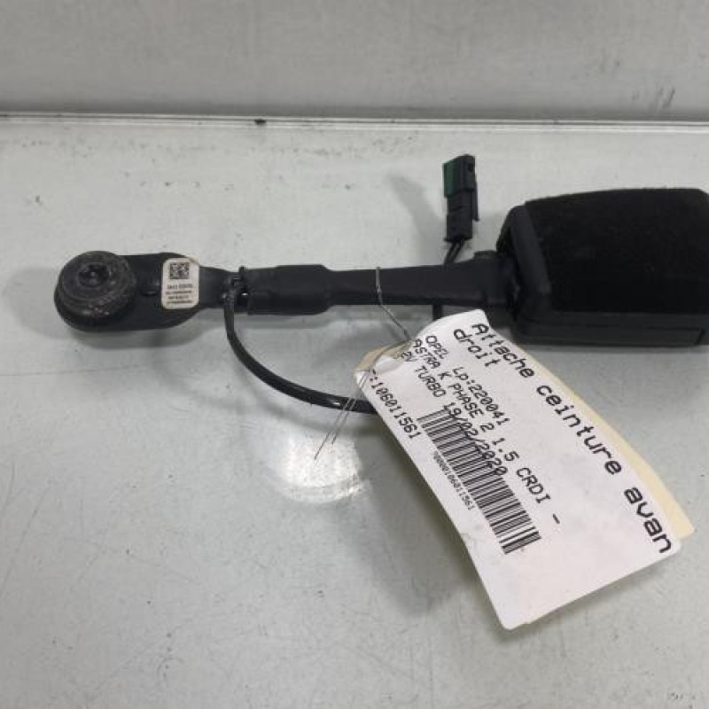 Attache ceinture avant droit OPEL ASTRA K Photo n°1