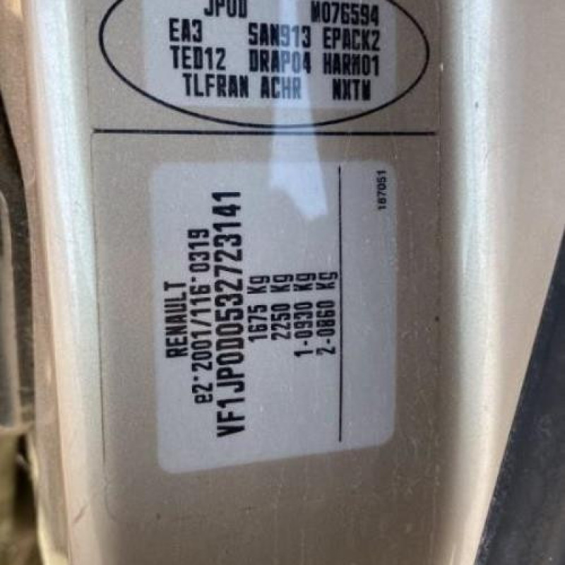 Serrure arriere gauche RENAULT MODUS Photo n°16