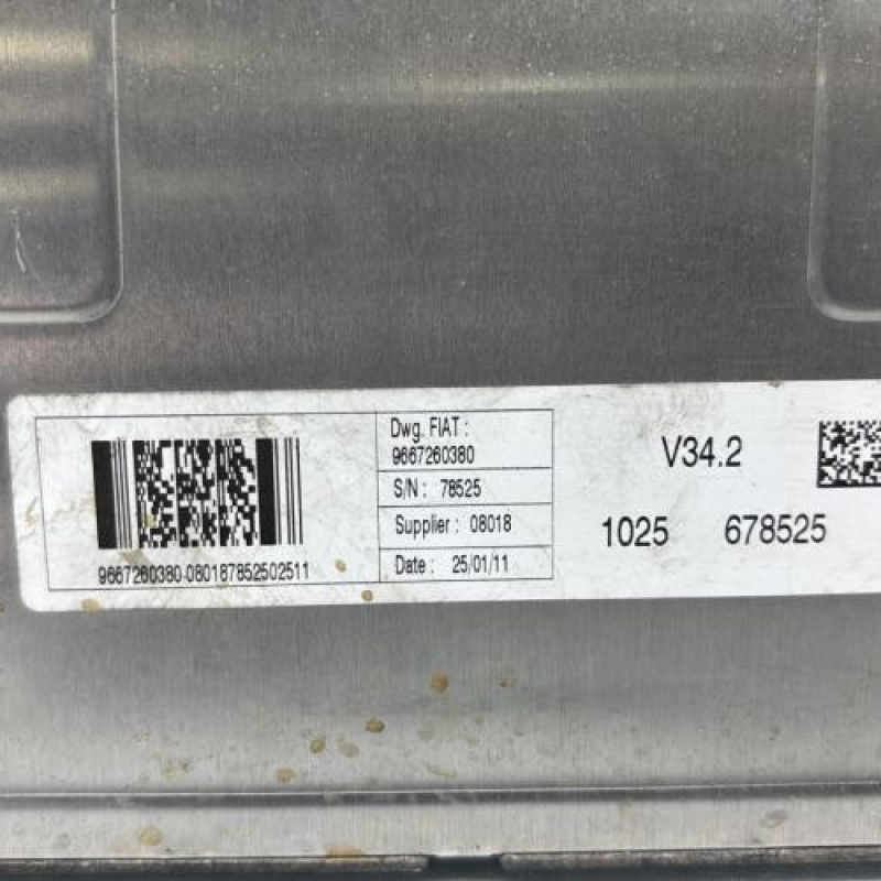 Calculateur moteur FIAT QUBO Photo n°4