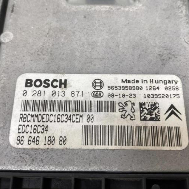 Calculateur moteur CITROEN BERLINGO 2 Photo n°4