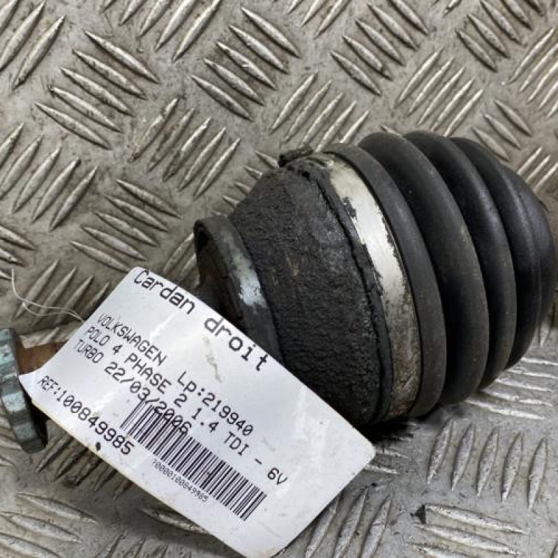 Cardan droit (transmission) VOLKSWAGEN POLO 4 Photo n°2