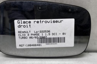 Glace retroviseur droit RENAULT CLIO 3 Photo n°1