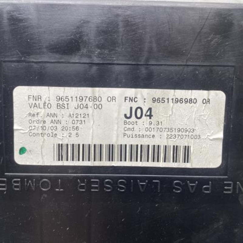 Boitier BSI PEUGEOT 307 Photo n°4