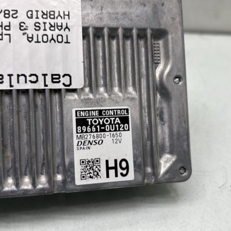 Calculateur moteur TOYOTA YARIS 3 Photo n°2