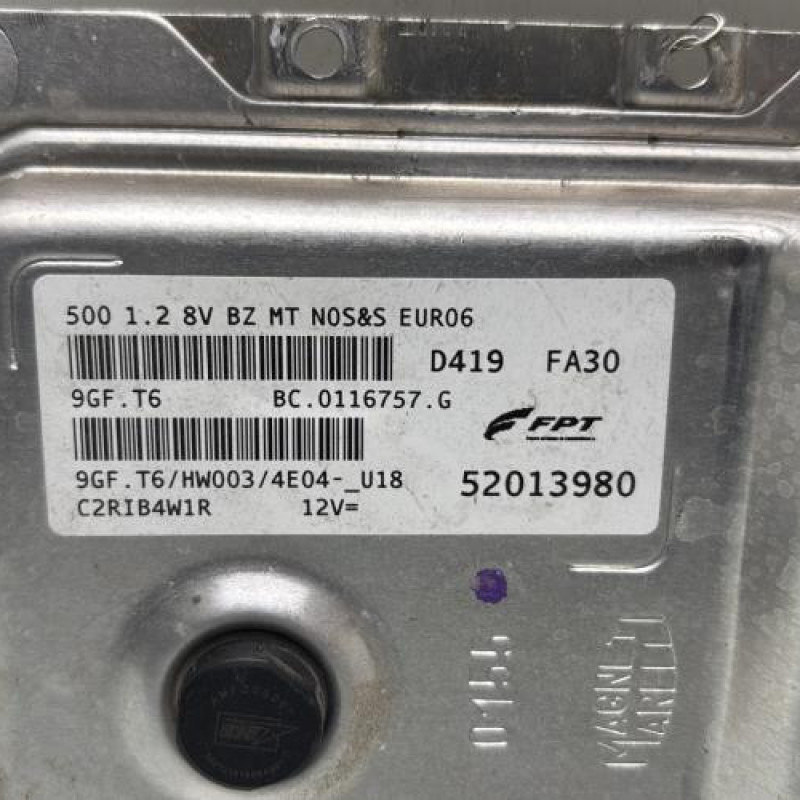 Calculateur moteur FIAT 500 2 Photo n°2