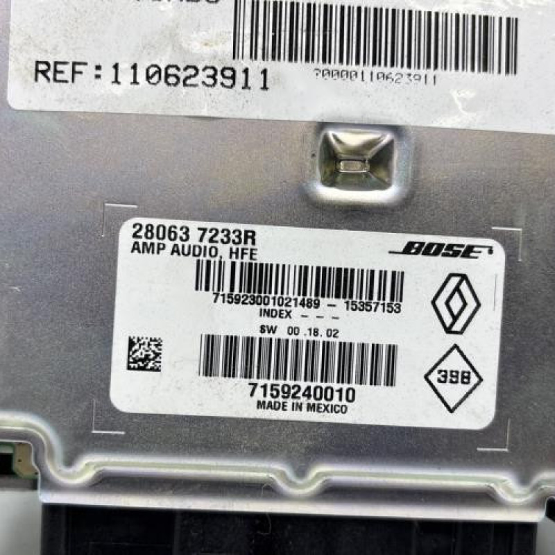 Amplificateur audio RENAULT KADJAR Photo n°4