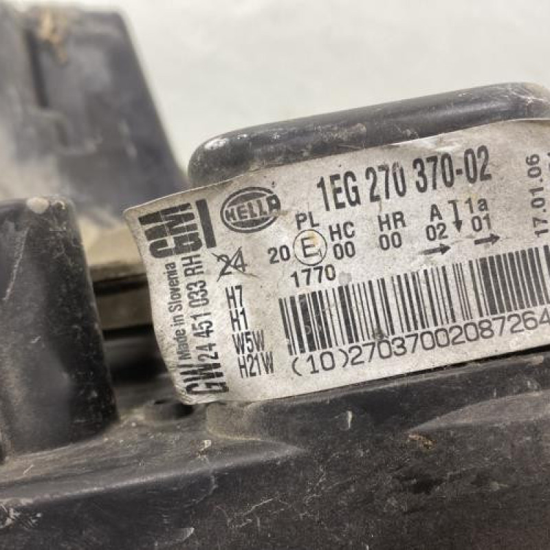 Optique avant principal droit (feux)(phare) OPEL ASTRA H Photo n°4