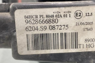 Optique avant principal gauche (feux)(phare) PEUGEOT 206