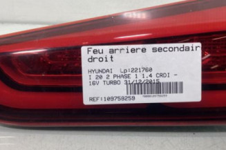 Feu arriere secondaire droit (feux) HYUNDAI I 20 2 Photo n°1