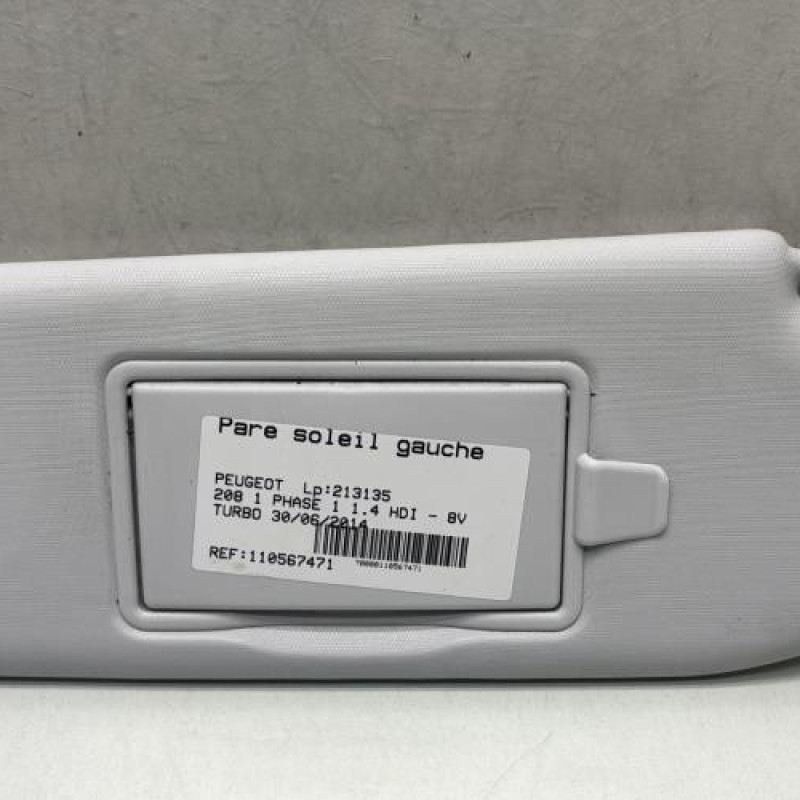 Pare soleil gauche PEUGEOT 208 1 Photo n°1