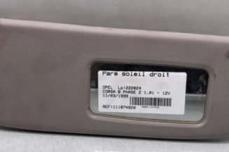 Pare soleil droit OPEL CORSA B Photo n°1