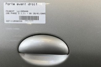 Porte avant droit PEUGEOT 206