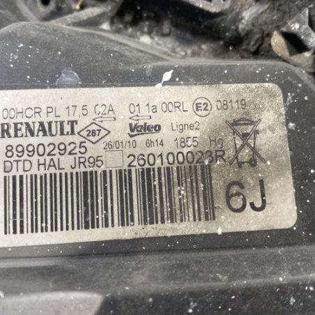 Optique avant principal droit (feux)(phare) RENAULT GRAND SCENIC 3