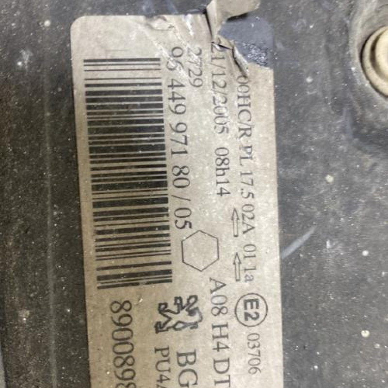 Optique avant principal droit (feux)(phare) PEUGEOT 1007 Photo n°2