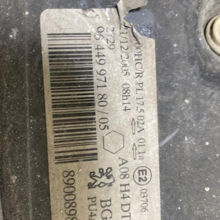 Optique avant principal droit (feux)(phare) PEUGEOT 1007