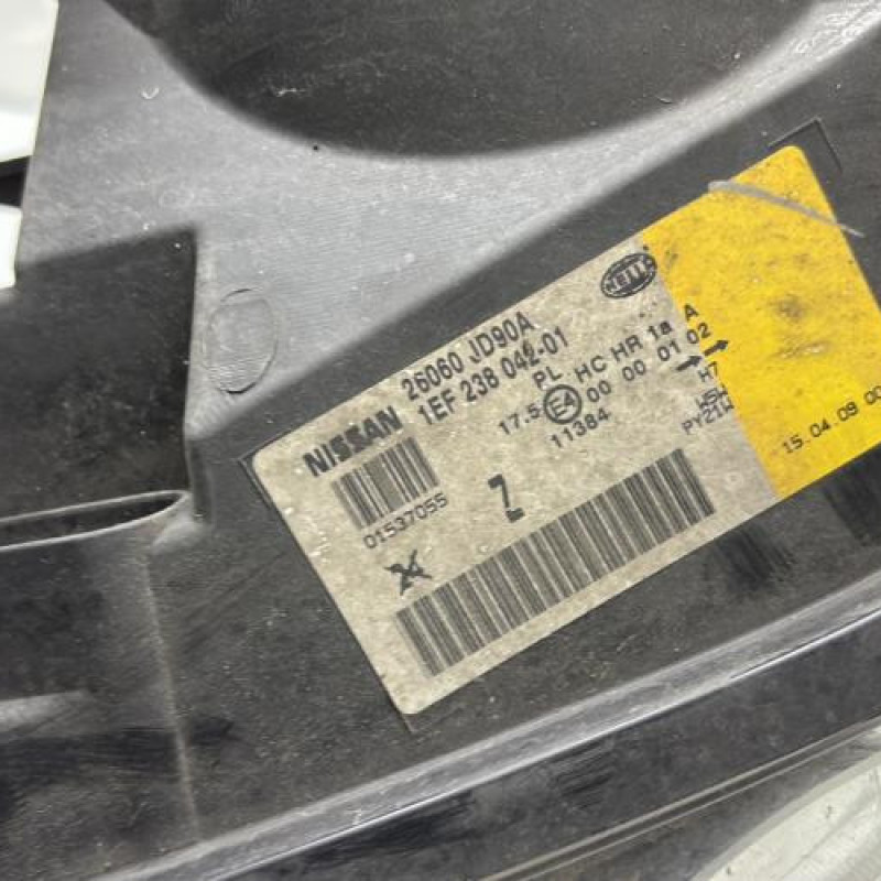 Optique avant principal gauche (feux)(phare) NISSAN QASHQAI 1 Photo n°10