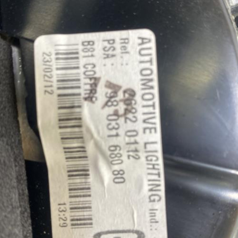 Feu arriere secondaire gauche (feux) CITROEN DS5 Photo n°4