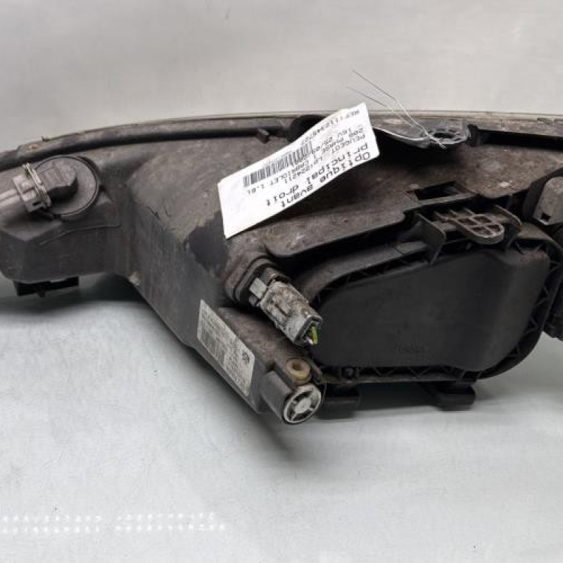 Optique avant principal droit (feux)(phare) PEUGEOT 206 Photo n°2