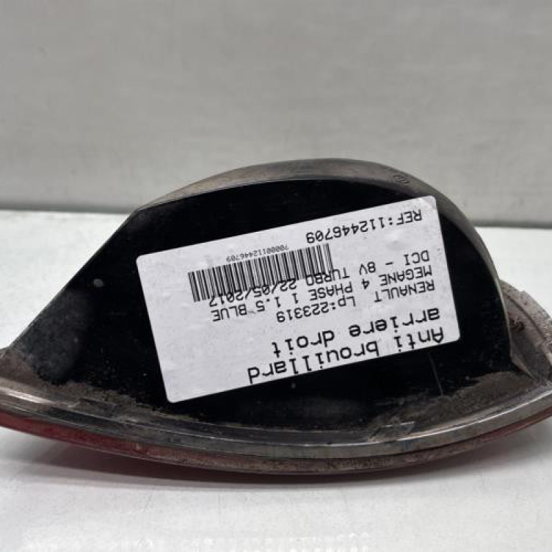 Anti brouillard arriere droit RENAULT MEGANE 4 Photo n°3