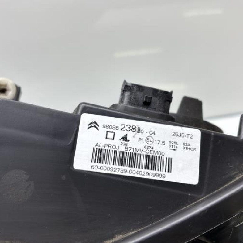 Optique avant principal gauche (feux)(phare) CITROEN C4 2 Photo n°4